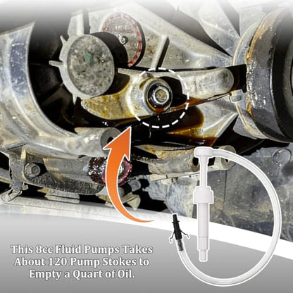 Car Fluid Transfer Pump, Vehicle Standard Quart Bottles Gear Lube Stroke with 3rd Hand Adapter, Automotive Transmission Fluid Pump, Universal for Automobile RV Truck