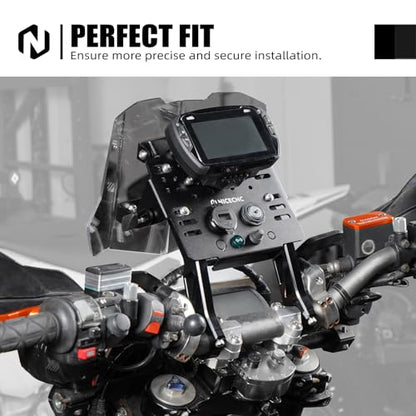 NICECNC GPS Mount Bracket Kit, Mini Fairing Aluminum Accessories,Black