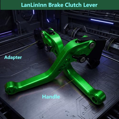 Motorcycle Brake and Clutch Levers Fit For ZX-6R ZX636 2019-2024 2025 2026 - color: Green