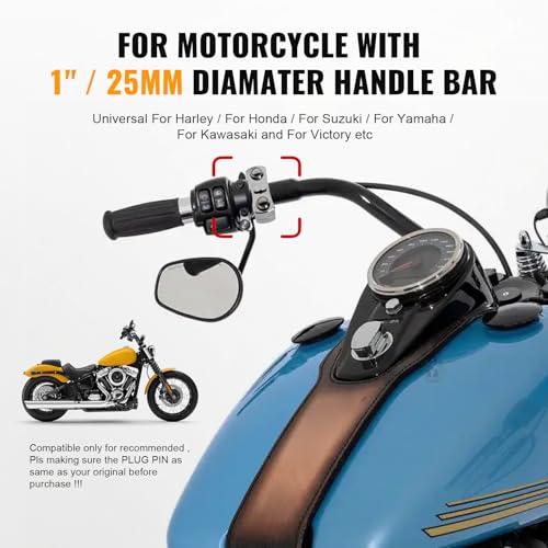 Bacar 1" Handlebar Switch Control for Harley Cruiser for Rebel for Vulcan