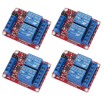 4pcs Relay Module 24V Relay Board 2 Channel with Optocoupler Support High or Low Level Trigger - size: 2 Channel - 24V
