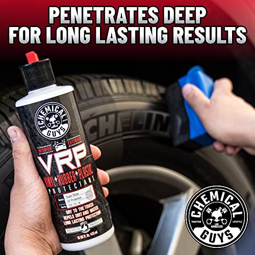 Chemical Guys TVD_107_16 VRP Vinyl, Rubber and Plastic Non-Greasy Dry-to-the-Touch Long Lasting Super Shine Dressing for Tires, Trim and More, Safe for Cars, Trucks, SUVs, RVs & More, 16 fl oz - size: 16 Fl Oz (2-Pack)
