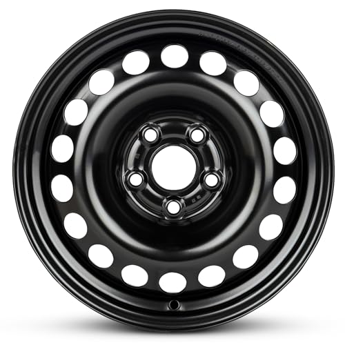 15x6 in Steel Wheel Rim 5 Lug 105mm 39mm Offset 56.6mm CB| Powder-Coated Black finish Fits 2016-2019 Chevy Cruze | New OEM Replacement | 42645122 - size: 15x6 inch