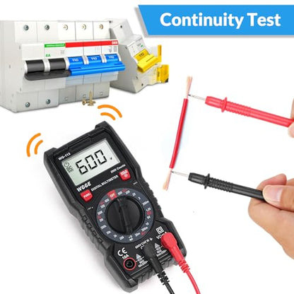 Digital Multimeter, 2000 Counts, CAT III 600V, AC/DC Voltage and DC Current