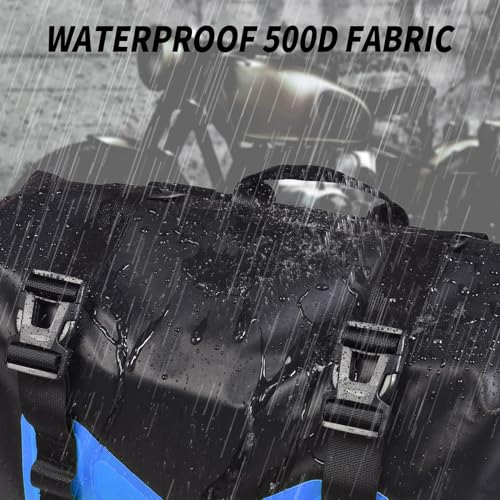 50L Waterproof Motorcycle Saddlebags and 35L Waterproof Backpack for Men and Women - Heavy Duty Roll-Top Floating Dry Bag Backpack for Kayaking, Boating