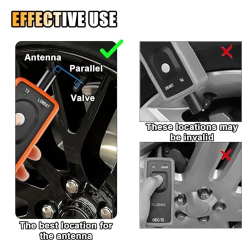 TPMS Relearn Tool, OEC-T5 EL-50448 Tire Pressure Monitor System Sensor Reset Tool, Programming Training Activation Tool for GM/Cadillac/Buick/Chevy Series Vehicles 2023 Edition - size: Orange