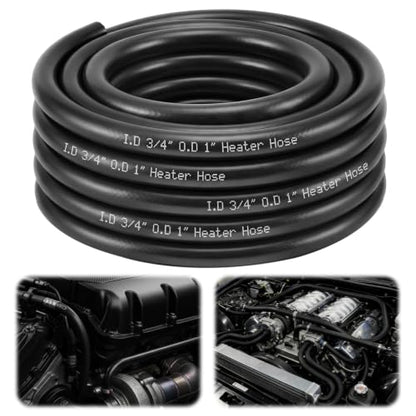 Outus 3/4" Heater Hose 50FT, EPDM Coolant Radiator Hose Replacement - size: 3/4",50FT
