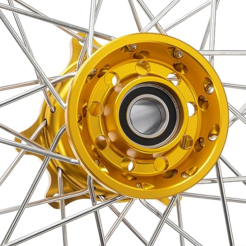 TOFR CNC 17"x3.5" Spoke Front Wheel Rim Hub for Sur ron Ultra Bee Gold - color: Gold, size: 17" Front N/A Rear