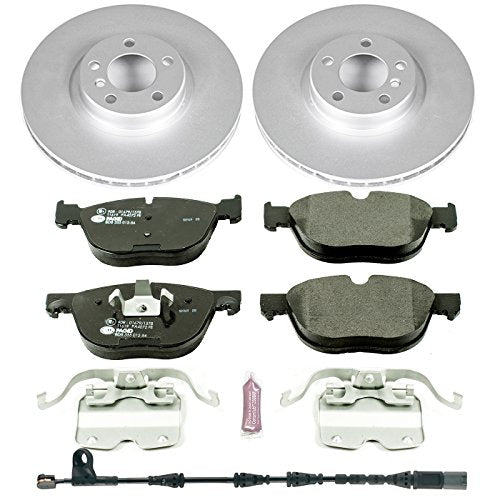 PowerStop Euro-Stop Fully Coated Front Brake Kit For BMW X5 2011-13 | BMW X5 2016-18 - ECE-R90 Certified Brake Pads + Disc Rotor Upgrade, ESK6061