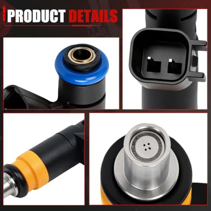 05037479AA Fuel Injector Set of 8 Compatible with 2011-2018 Ram 1500 5.7L - color: RP-FI05901