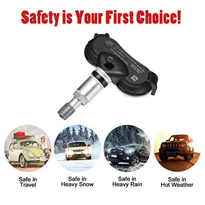 BDFHYK TPMS Sensor 315Mhz Programmed Tire Pressure Sensor Compatible with Toyota 2008-2017 Sequoia, 2007-2020 Sienna, 2007-2017 Tundra - style: 426070C070
