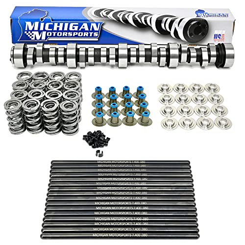 Michigan Motorsports Stage 4 LS1 Drift Cam for Cathedral Port LS 4.8 5.3 5.7 6.0 LS2 LS6 LM7 LQ4 LC9 Kit (Camshaft, Spring Set, Pushrods) - size: Camshaft, Spring Set, Pushrods
