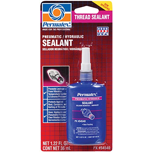 Permatex 54540-6PK Pneumatic and Hydraulic Sealant - 1.22 oz. (Pack of 6) - size: 1.28 Ounce (Pack of 6)