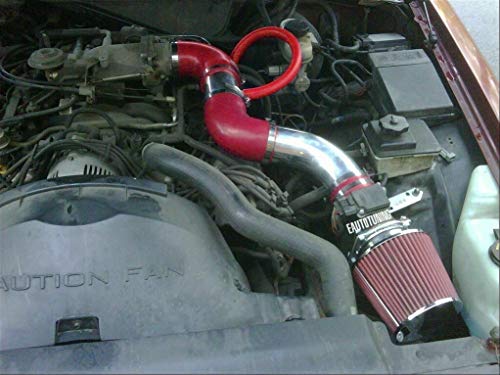 Short Ram Intake Kit for 96-02 Crown Victoria/Town Car 4.6L V8 (Red) - color: Red