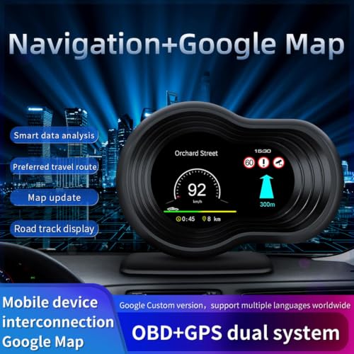 OBD2 Gauges Display Heads Up Display for Cars Digital Speedometer for Car