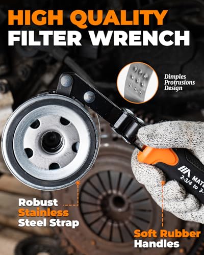 11-Piece Medium Size Oil Filter Wrench Set