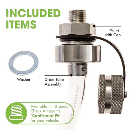 ValvoMax Oil Drain Valve – Quick Twist Oil Drain Plug for Mess-Free DIY Oil Changes – No Tools Required – M12-1.25 Thread Size – Veteran-Owned American Brand - size: M12-1.25