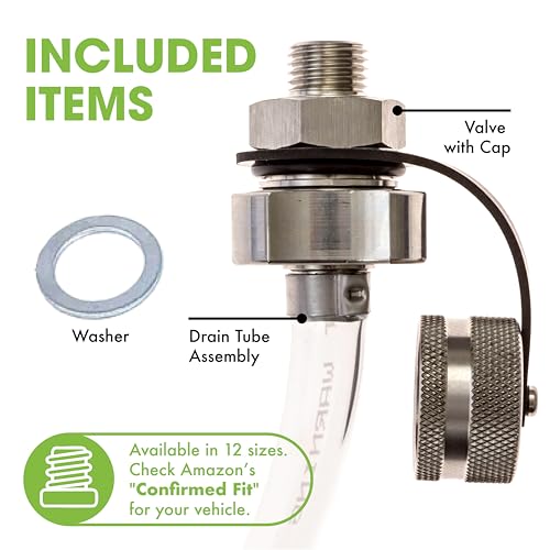 ValvoMax Oil Drain Valve – Quick Twist Oil Drain Plug for Mess-Free DIY Oil Changes – No Tools Required – M12-1.75 Thread Size – Veteran-Owned American Brand - size: M12-1.75
