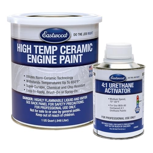Eastwood Aluminum High Temperature Ceramic Engine Paint and Activator - color: Silver