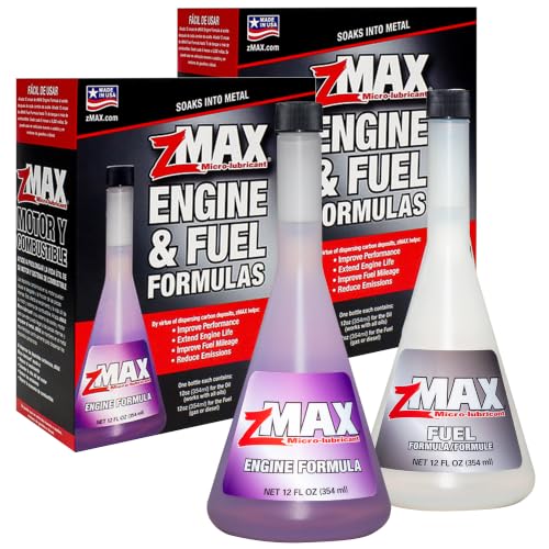 zMAX 58-011 - Engine & Fuel Formula Kit - Easy to Use - Reduces Carbon Build-Up & Lubricates Metal Extending Life of Car or Truck - Runs Efficiently, Improving Gas or Diesel Mileage - 12 oz - 2 Pack - size: Engine & Fuel - 2 Pack