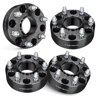 EVIL ENERGY 6x5.5 Wheel Spacers 1.5", 77.8 mm Bore Hubcentric M14x1.5 Studs - size: 1.5 inch