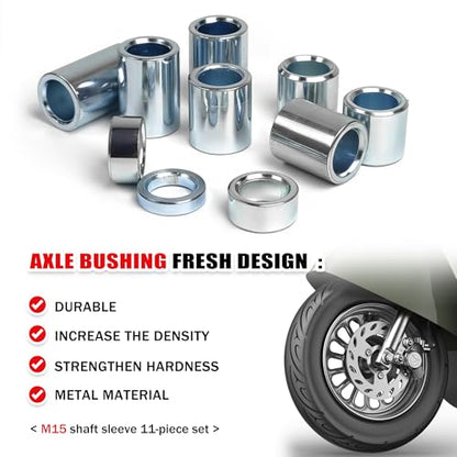 15mm Motorcycle Wheel Spacers Kit Axle Bushings For XR50 CRF50