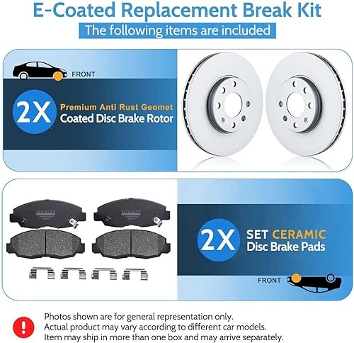 Brake Kit Replacement for 12-20 Ford F-150 Disc Brake Rotors 2012 2013 2014 2015 [Manual Parking Only] 2016 2017 2018 2019 2020 - color: D1602-54186R