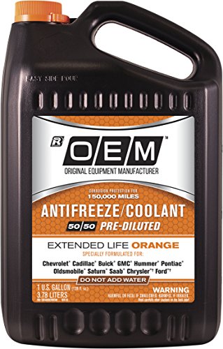 Recochem OEM American Vehicles Premium Antifreeze 50/50 Extended Life Coolant Orange, 1 Gallon, 1 Pack - color: Orange, style: 50/50 pre-mix