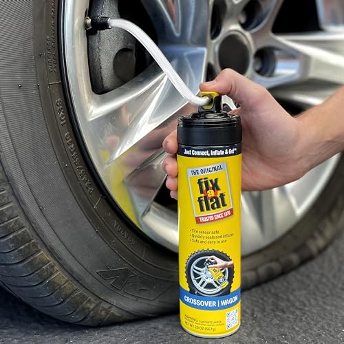 Fix-A-Flat S60430 Aerosol Emergency Flat Tire Repair and Inflator, for Large Tires, Eco-Friendly Formula, Universal Fit for All Cars and Small Trucks/SUVs, 20 oz. (Pack of 1) - size: Crossover / Wagon