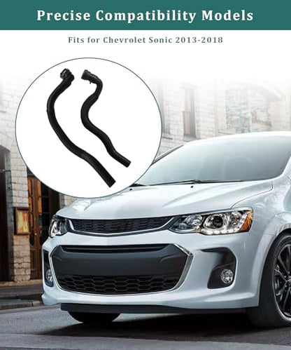 96958206 95492002 Heater Inlet &Outlet Hose Fits for Chevrolet Sonic 2013-2018, With Hose Connector, Replaces 95089363,95089364