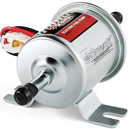 Bravex Electric Fuel Pump HEP-02A 12V Low Pressure 2.5-4 PSI Universal - color: HEP-02A (2.5-4 PSI)
