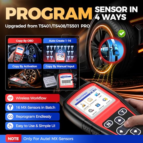 Autel MaxiTPMS TS508WF KIT, TPMS Programming Relearn Tool, Lifetime Update