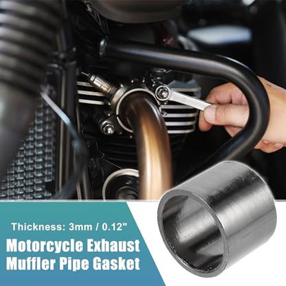 uxcell 35mm ID 41mm OD Universal Exhaust Muffler Pipe Gasket Motorcycle Exhaust Gaskets Graphite Seal Ring Repair Replacement for Dirt Pit Motocross - size: 35mm ID 41mm OD