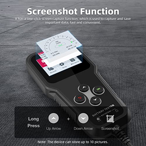 OBDResource Battery Load Tester, Professional Automotive Battery Analyzer - color: black