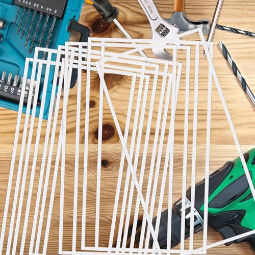 24 Pack Abrasive Blasting Cabinet Lens Cover - Clear Polyester Film Sandblast Cabinet Inner Len Protector Adhesive Standard Sand Blast Film for Abrasive Window Blasting Cabinet Replacement 23'' x 11''