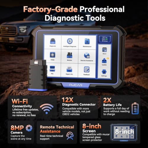 MUCAR VO8 Bidirectional Scan Tool Full System OBD2 Scanner