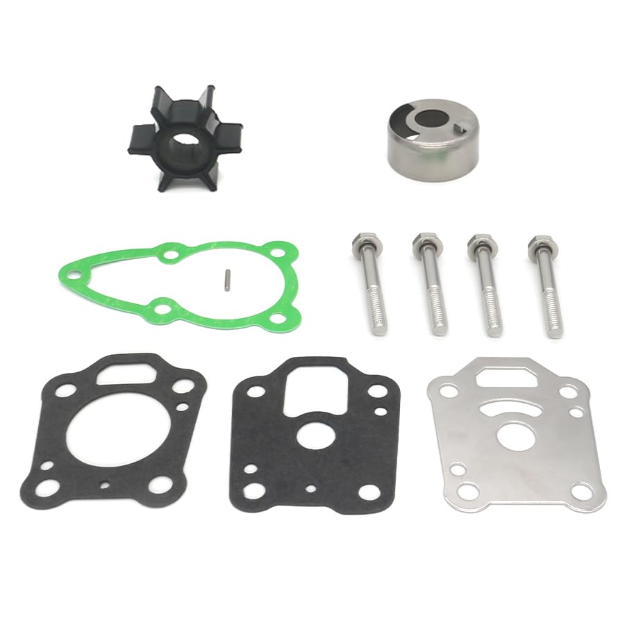 16159A03 Outboard Water Pump Impeller Kit for Mercury & Tohatsu 4 5 6 HP - size: Mercury & Tohatsu 4-6 HP