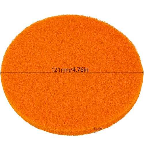Scrubber Scouring Pads, 4.76-Inch Hook and Loop Conditioning Discs, 12 Pack
