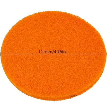 Scrubber Scouring Pads, 4.76-Inch Hook and Loop Conditioning Discs, 12 Pack