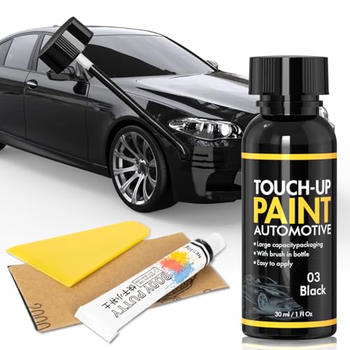 Touch Up Paint for Cars Paint Scratch Repair Kit (Black) - color: Black