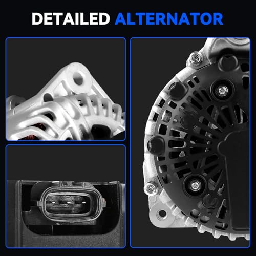 11256N New Alternator 130A Replacement for 2007-2019 Nissan Armada Frontier Pathfinder Titan Xterra Equator, 2008-2010 Infiniti QX56, 2009-2012 Equator, 23100-ZH00A 23100-ZH00B TG15C113 - size: 11256N