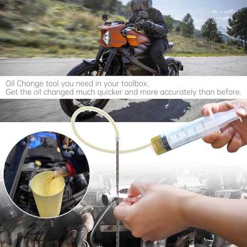 Fork Seal Saver & Oil Level Syringe Gauge Kit, Suspension Repair Tool Kit - color: Orange