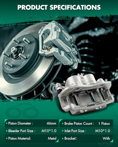 SCITOO Front Right Passenger Side Disc Brake Caliper 19B2638 - size: Front Passenger[19B2638]