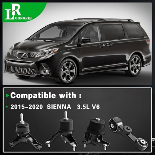 Engine Motor and Transmission Mount Kit Compatible with Sienna 2015-2020 - size: 2015-2020 Sienna3.5L V6
