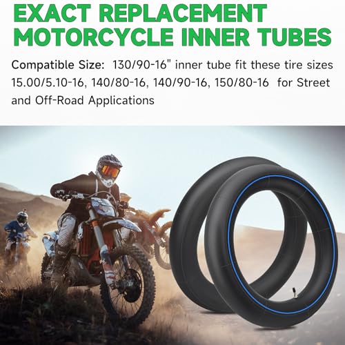 130/90-16 Motorcycle Heavy Duty Tire Inner Tube TR4 Staight Valve Stem - size: 130/90-16" 1pc