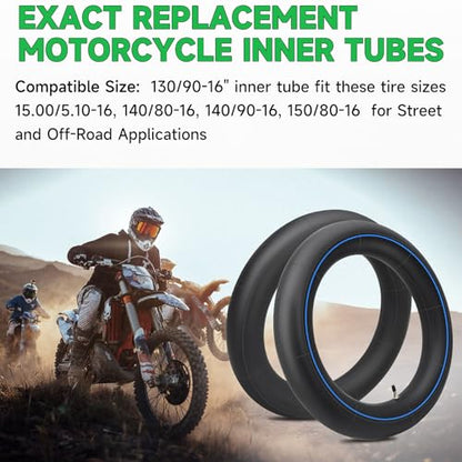 130/90-16 Motorcycle Heavy Duty Tire Inner Tube TR4 Staight Valve Stem - size: 130/90-16" 1pc