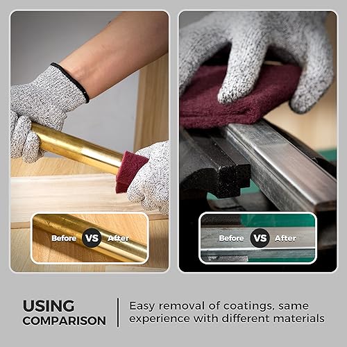 S SATC 6" x 9" 10 Pack General Purpose Scuff Pads,5 Each of Maroon and Gray Automotive Paint Primer Prep Adhesion Scratch Scuff Pads for Woodworking,Automotive Restoration - color: Maroon,Gray