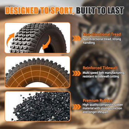 TRIPOWER 20x7-8 ATV Tires 20x7x8 All Terrain Sport Quad Tires Compatible with Honda TRX90 TRX125 Yamaha Breeze YFA125, 4 Ply Tubeless, Set of 2 - size: 20x7-8
