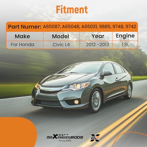 maXpeedingrods 3PCS Engine Motor & Trans Mount Set Kit for Honda Civic - size: for Honda Civic L4 1.8L 2012 -2013