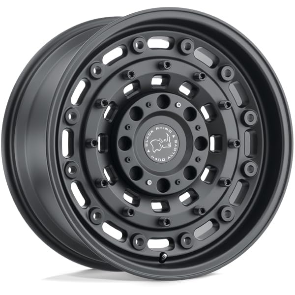 Black Rhino Hard Alloys ARSENAL 16X8 6X5.5 4.11-10mm TEXTURED MATTE BLACK - 1680ARS-06140M12 - color: TEXTURED MATTE BLACK, size: 16X8, 6X5.5, 4.11, -10mm